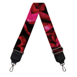 Pink Rose Kaleidoscope Print Bag Strap