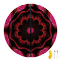 Pink Rose Kaleidoscope Print Basketball