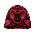 Pink Rose Kaleidoscope Print Beanie