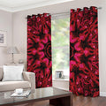 Pink Rose Kaleidoscope Print Dimout Grommet Curtains