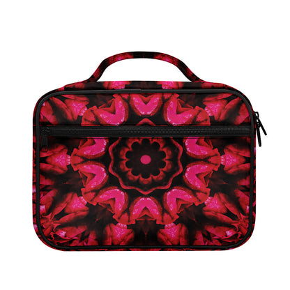 Pink Rose Kaleidoscope Print Briefcase Bible Bag