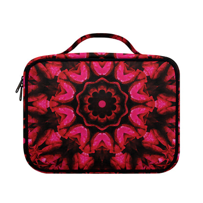 Pink Rose Kaleidoscope Print Briefcase Bible Bag