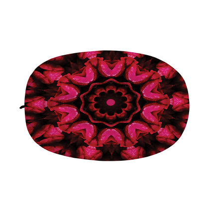 Pink Rose Kaleidoscope Print Car Side Mirror Covers