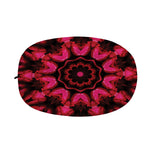 Pink Rose Kaleidoscope Print Car Side Mirror Covers