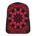 Pink Rose Kaleidoscope Print Casual Backpack