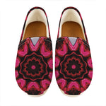 Pink Rose Kaleidoscope Print Casual Shoes