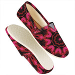 Pink Rose Kaleidoscope Print Casual Shoes