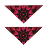 Pink Rose Kaleidoscope Print Dog Bandana