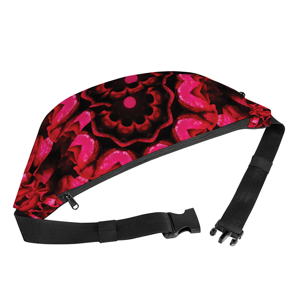 Pink Rose Kaleidoscope Print Fanny Pack