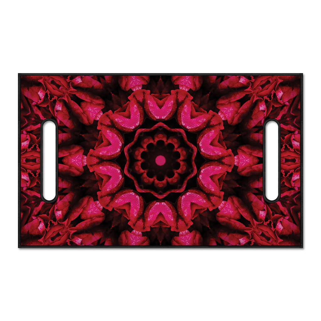 Pink Rose Kaleidoscope Print Golf Cart Seat Cover