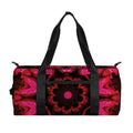 Pink Rose Kaleidoscope Print Gym Bag