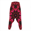 Pink Rose Kaleidoscope Print Hammer Pants