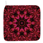Pink Rose Kaleidoscope Print Hand Towel