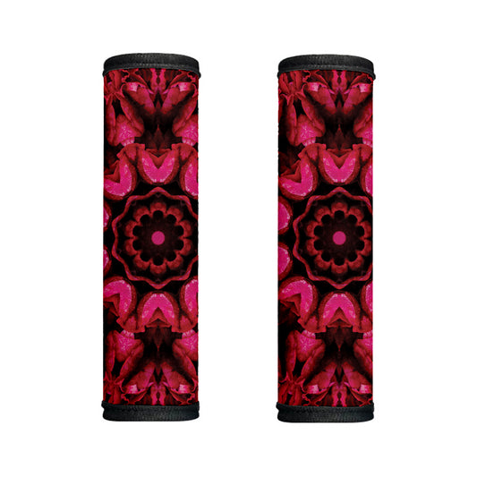 Pink Rose Kaleidoscope Print Handle Covers