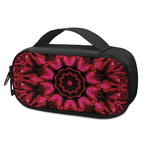 Pink Rose Kaleidoscope Print Insulin Cooler Travel Case