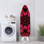 Pink Rose Kaleidoscope Print Ironing Board Cover