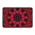Pink Rose Kaleidoscope Print Kitchen Mat