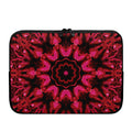 Pink Rose Kaleidoscope Print Laptop Sleeve