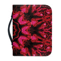 Pink Rose Kaleidoscope Print Leather Bible Cover