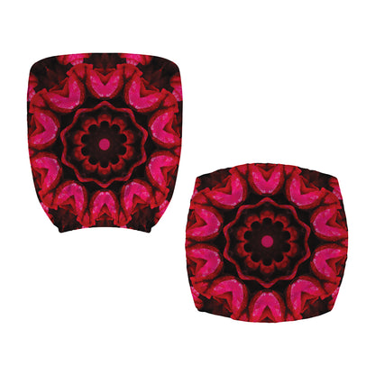 Pink Rose Kaleidoscope Print Office Chair Cover