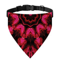 Pink Rose Kaleidoscope Print Over The Collar Dog Bandana