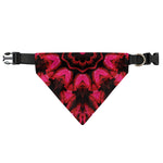 Pink Rose Kaleidoscope Print Over The Collar Dog Bandana