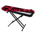 Pink Rose Kaleidoscope Print Piano Keyboard Cover