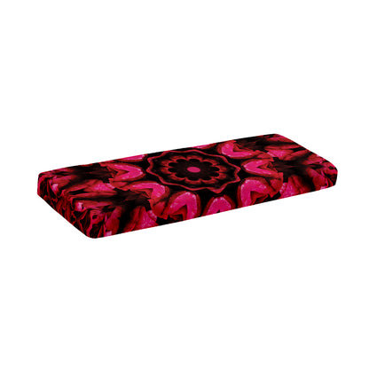 Pink Rose Kaleidoscope Print Piano Keyboard Cover