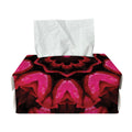Pink Rose Kaleidoscope Print Rectangle Tissue Box Cover