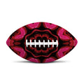 Pink Rose Kaleidoscope Print Rugby Ball