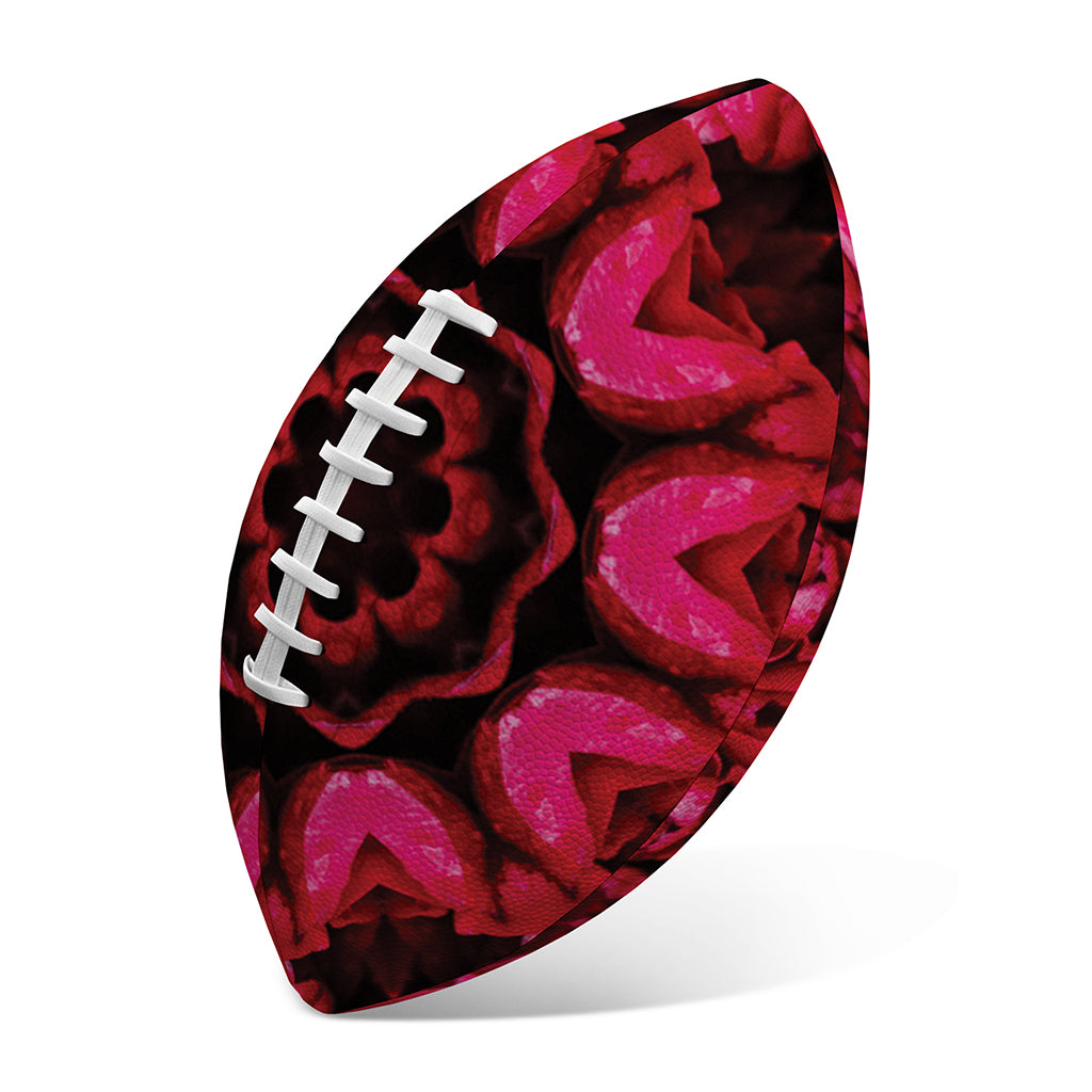 Pink Rose Kaleidoscope Print Rugby Ball