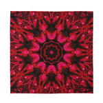 Pink Rose Kaleidoscope Print Silk Bandana