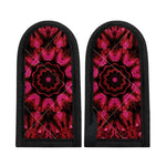 Pink Rose Kaleidoscope Print Skillet Handle Cover