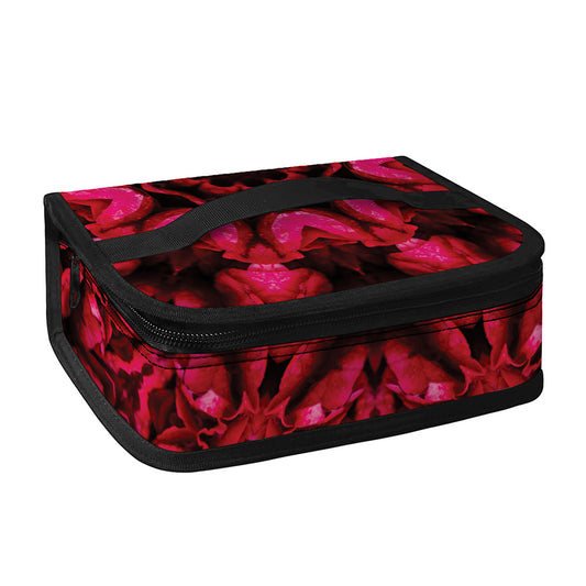 Pink Rose Kaleidoscope Print Small Lunch Bag