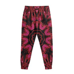 Pink Rose Kaleidoscope Print Sweatpants