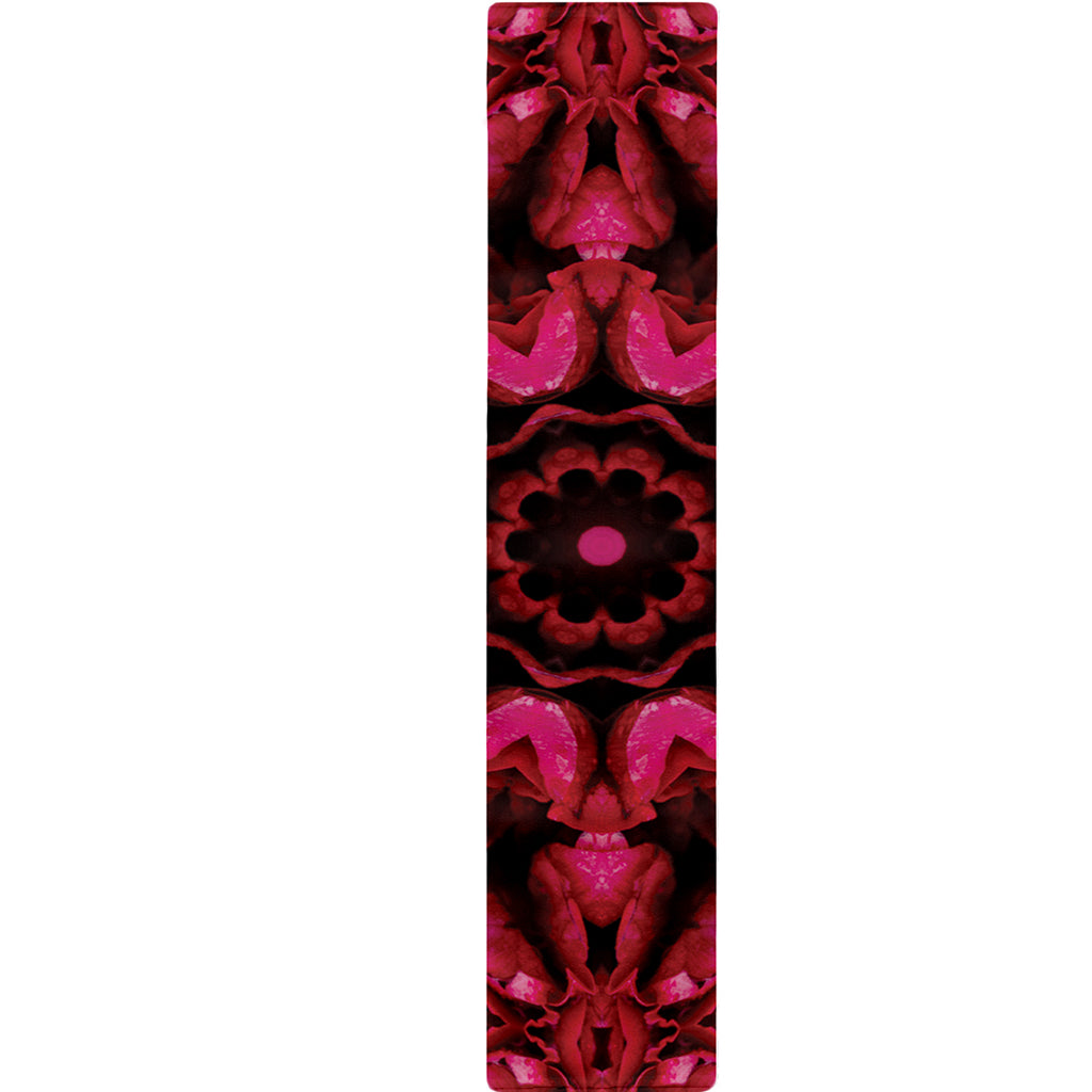 Pink Rose Kaleidoscope Print Table Runner