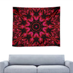 Pink Rose Kaleidoscope Print Tapestry
