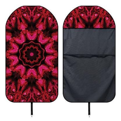 Pink Rose Kaleidoscope Print Waterproof Car Seat Cover
