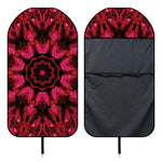 Pink Rose Kaleidoscope Print Waterproof Car Seat Cover