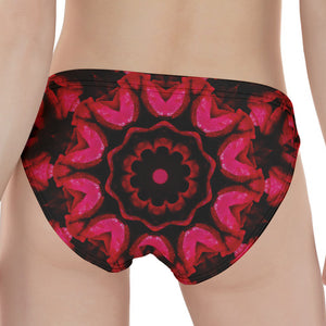 Pink Rose Kaleidoscope Print Women's Panties