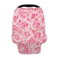 Pink Rose Print Baby Seat Cover