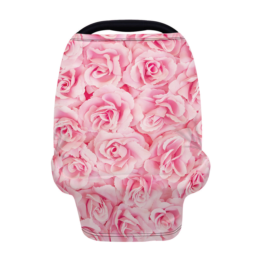 Pink Rose Print Baby Seat Cover