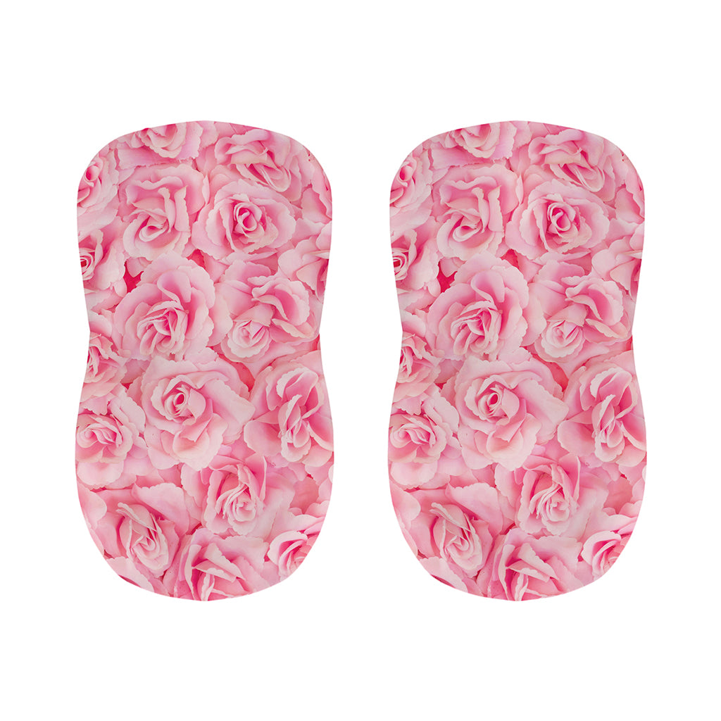 Pink Rose Print Bar Stool Covers