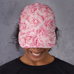 Pink Rose Print Baseball Cap