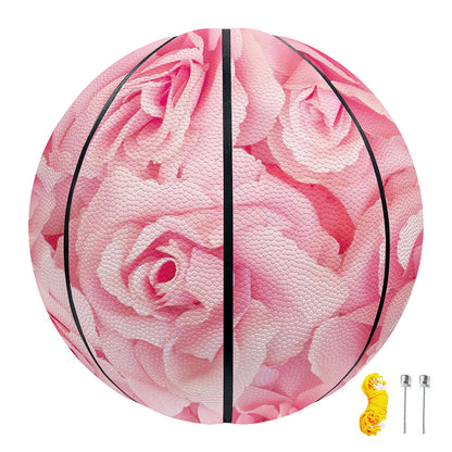 Pink Rose Print Basketball