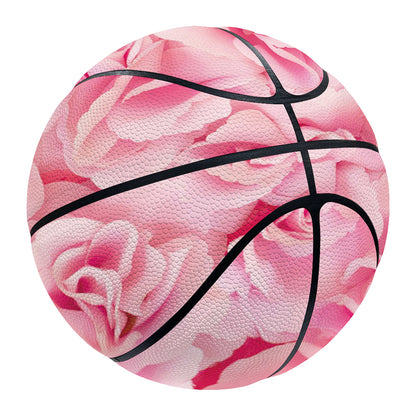 Pink Rose Print Basketball