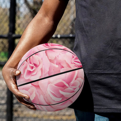 Pink Rose Print Basketball