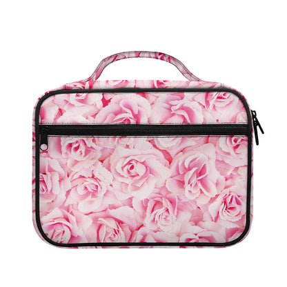 Pink Rose Print Briefcase Bible Bag