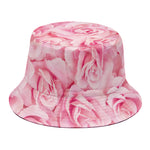 Pink Rose Print Bucket Hat