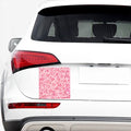 Pink Rose Print Car Sticker
